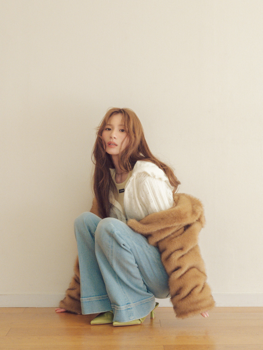 バリエファーショートコート(コート)｜アウター｜LILY BROWN（リリー