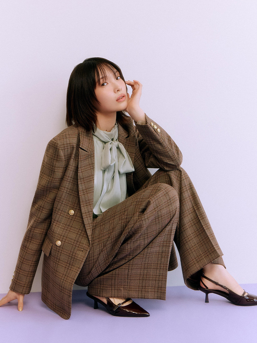 ダブルブレストウールジャケット(ジャケット)｜アウター｜LILY BROWN