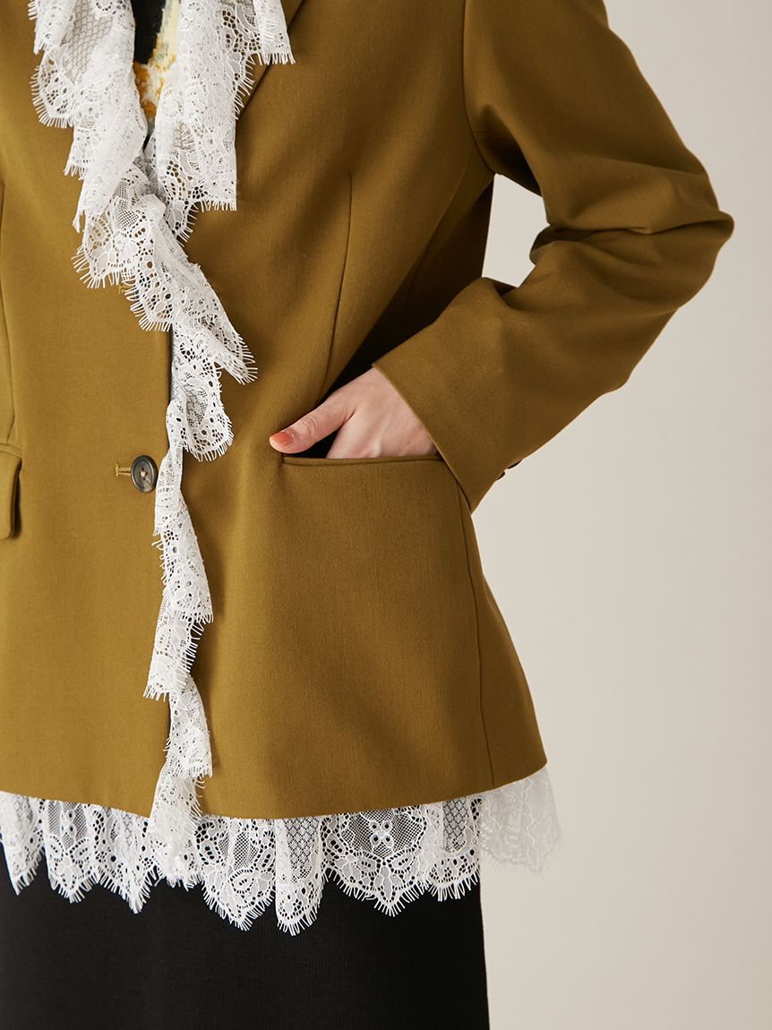 2wayヴィンテージライクレースジャケット(ジャケット)｜アウター｜LILY