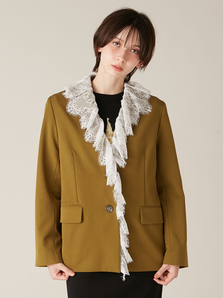 2wayヴィンテージライクレースジャケット(ジャケット)｜アウター｜LILY