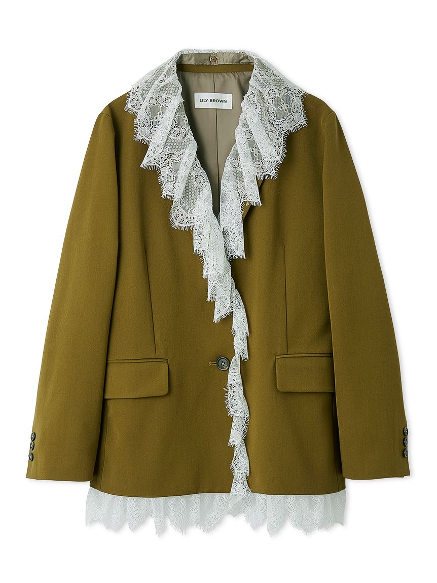 2wayヴィンテージライクレースジャケット(ジャケット)｜アウター｜LILY