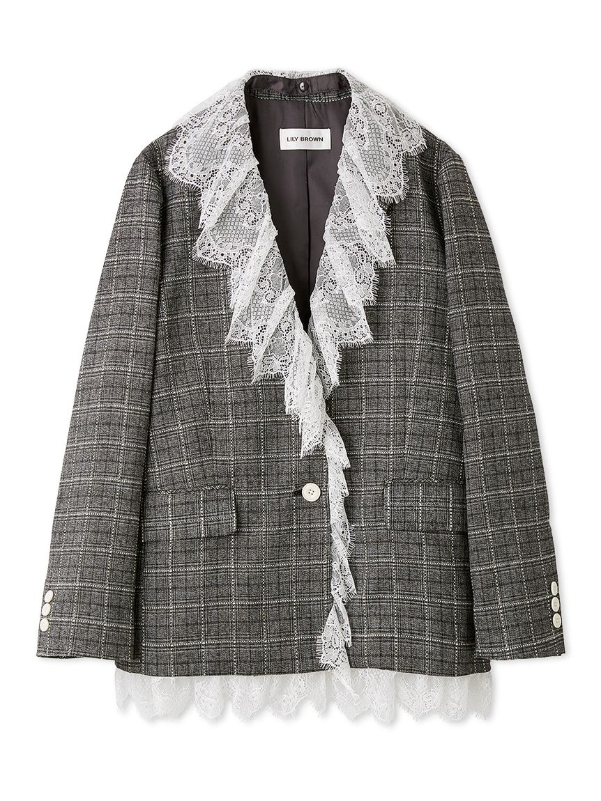 2wayヴィンテージライクレースジャケット(ジャケット)｜アウター｜LILY