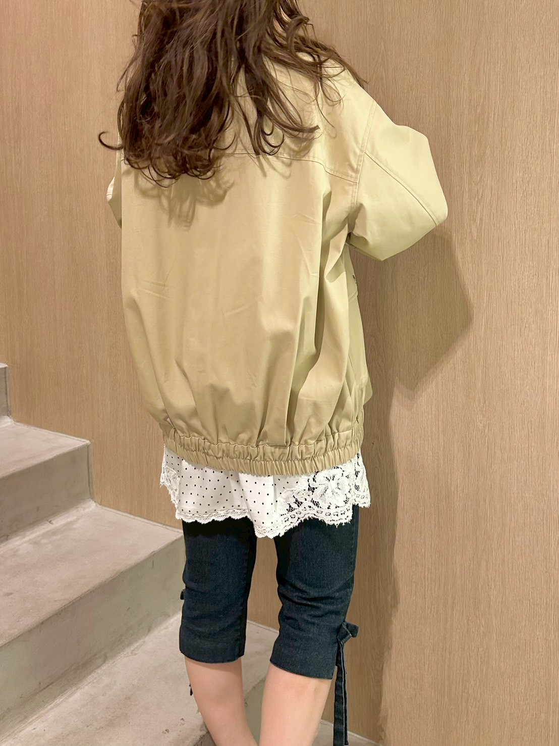 ブルゾンlily様 LILY BROWN×MARY QUANT】UVカットフリルシアーブルゾン/接触冷感