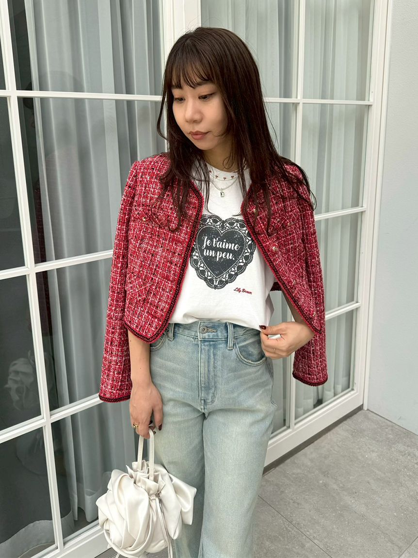 ツイードジャケット(セットアップアイテム)｜LILY BROWN（リリー