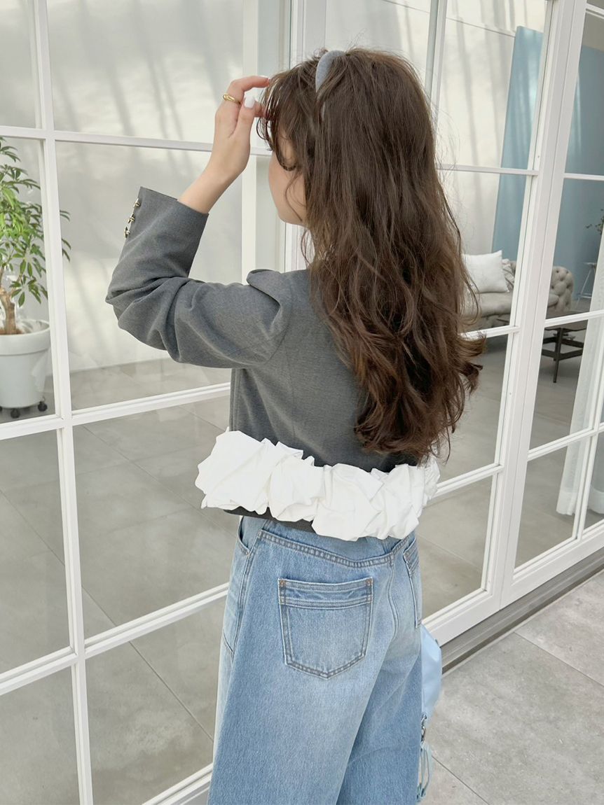 LILYBROWN リリーブラウン 3wayバブルヘムボウタイジャケット LILY BROWN｜3wayバブルヘムボウタイジャケット | Rakuten Fashion
