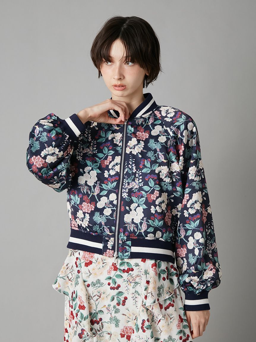 LILY BROWN KEITA MARUYAMA リバーシブルスカジャン LILY BROWN×KEITA MARUYAMA】yozakuraスカジャン(サテンリバーシブル