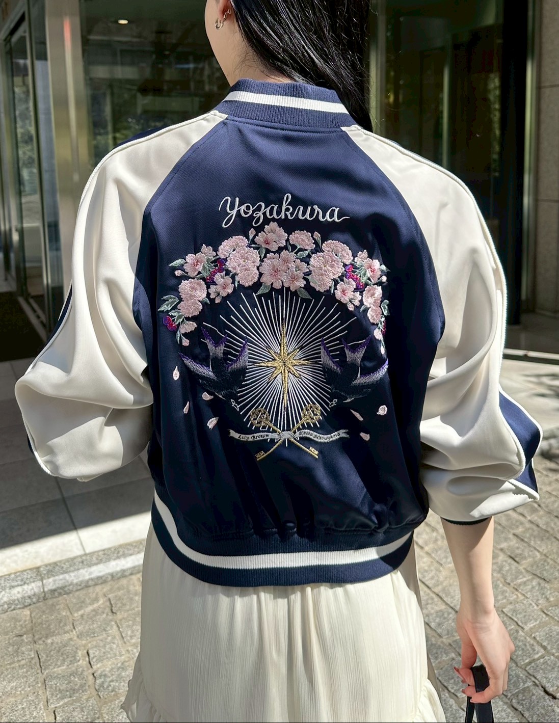 LILY BROWN×KEITA MARUYAMA】yozakuraスカジャン(サテンリバーシブル