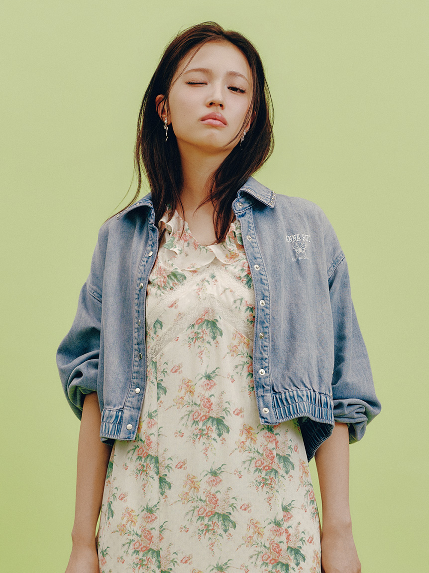 LILY BROWN×ANNA SUI】スタッズデニムシャツブルゾン(ブルゾン