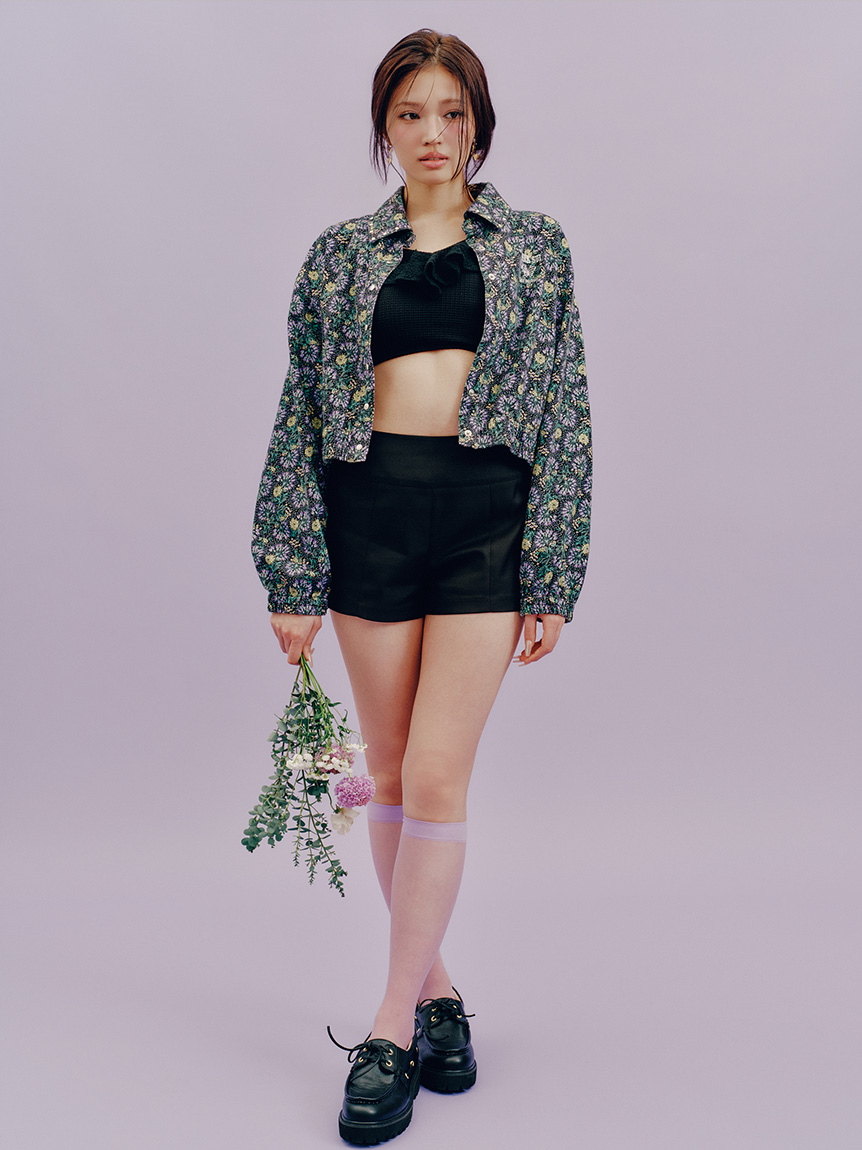 LILY BROWN×ANNA SUI】スタッズデニムシャツブルゾン(デニムジャケット