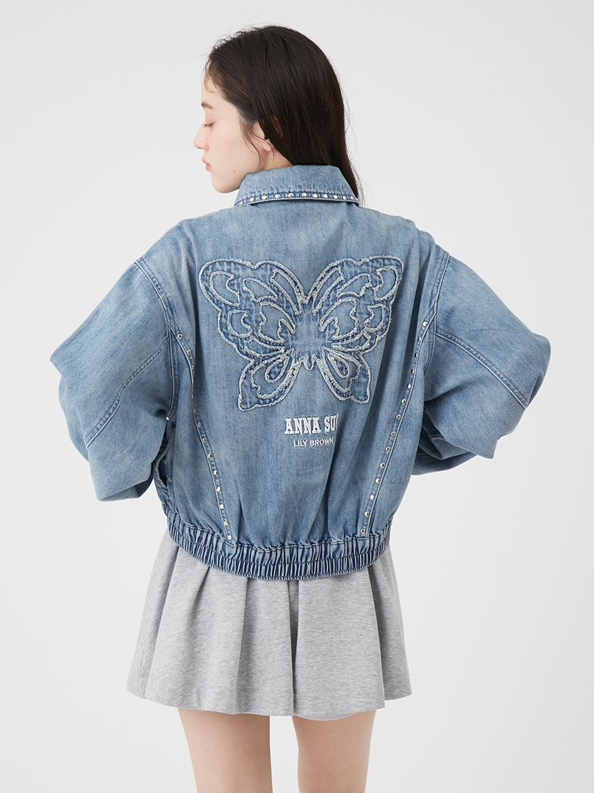 LILY BROWN×ANNA SUI】スタッズデニムシャツブルゾン(ブルゾン