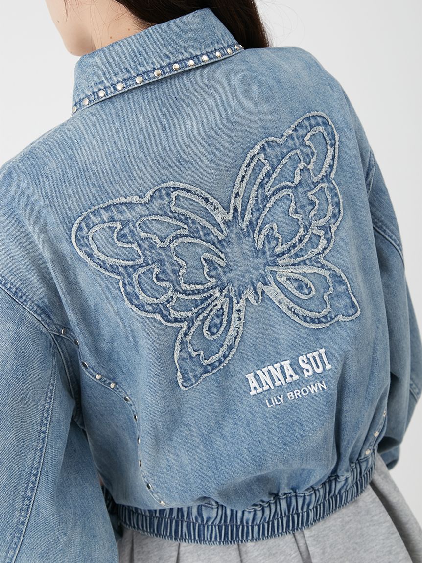 LILY BROWN×ANNA SUI】スタッズデニムシャツブルゾン(ブルゾン