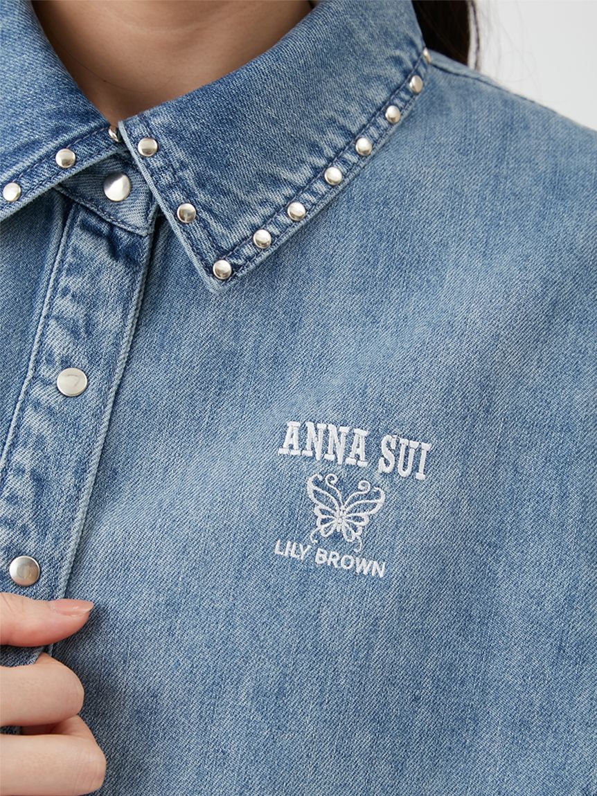 LILY BROWN×ANNA SUI】スタッズデニムシャツブルゾン(ブルゾン