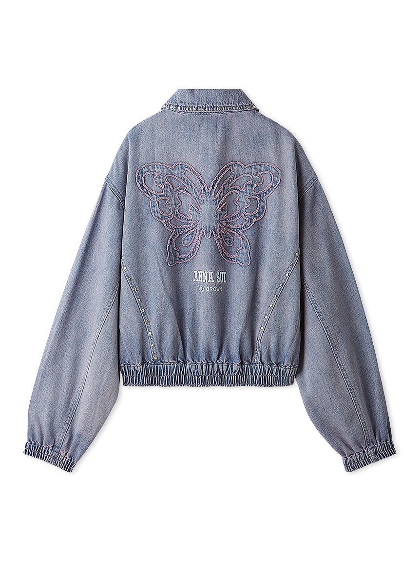 LILY BROWN×ANNA SUI】スタッズデニムシャツブルゾン(ブルゾン