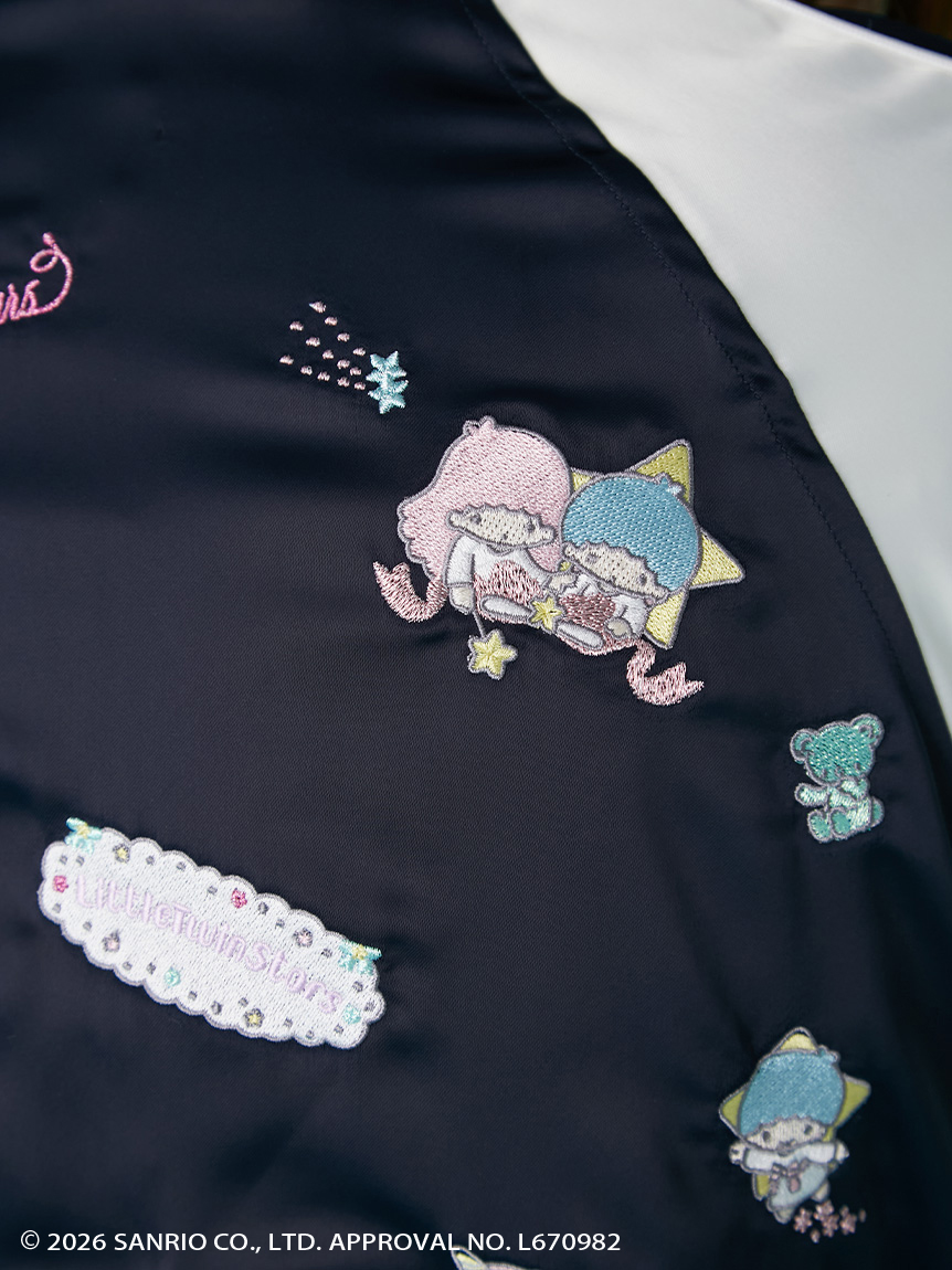 猫組様 milklim スカジャン パープル ミルクリーム 刺繍 ゴスロリ