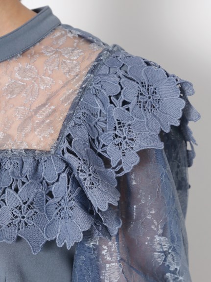 レース切替ワンピース マキシ ロングワンピース ワンピース Lily Brown リリーブラウン の通販サイト 公式