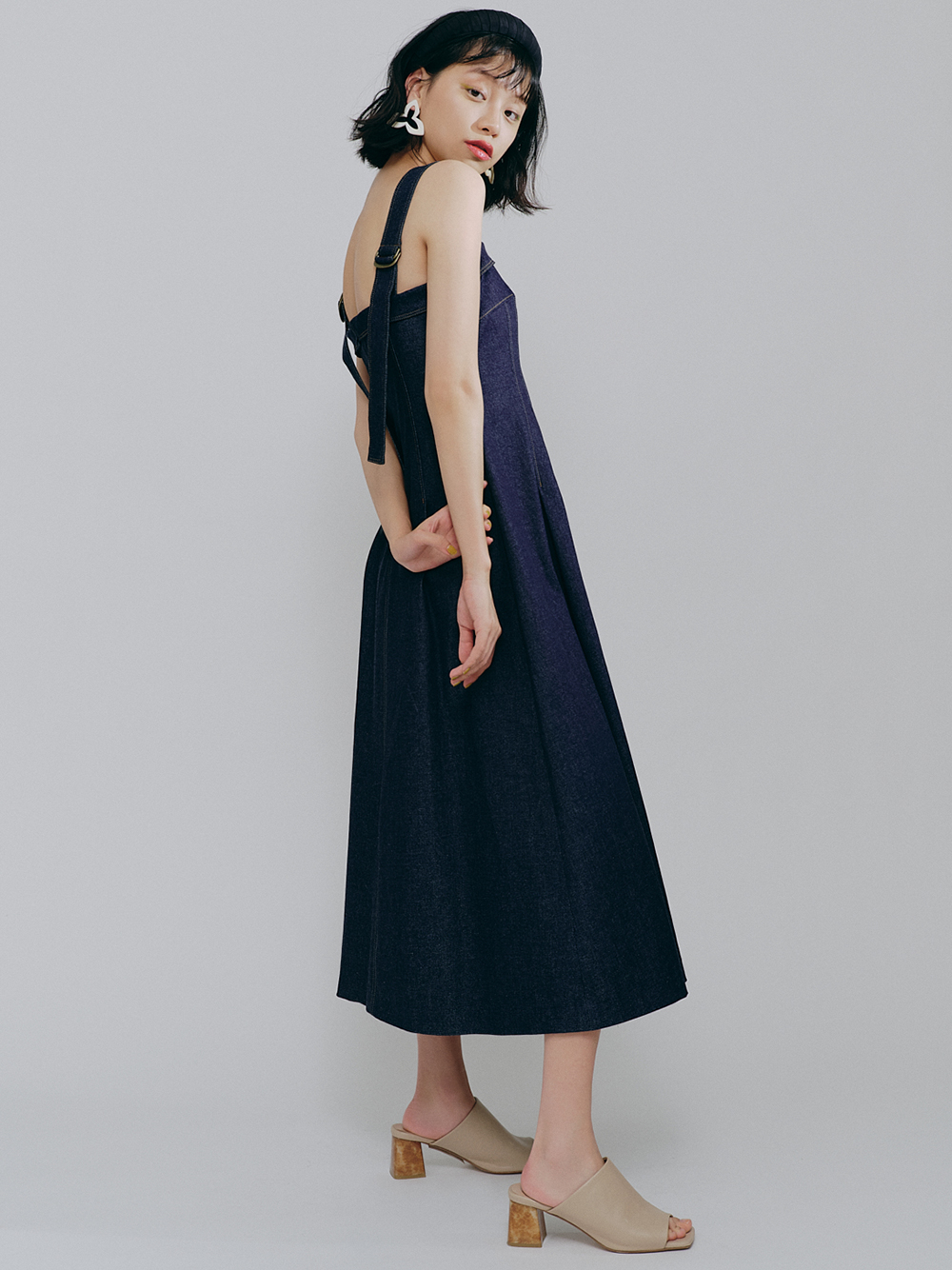 配色aラインワンピース マキシ ロングワンピース ワンピース Lily Brown リリーブラウン の通販サイト 公式