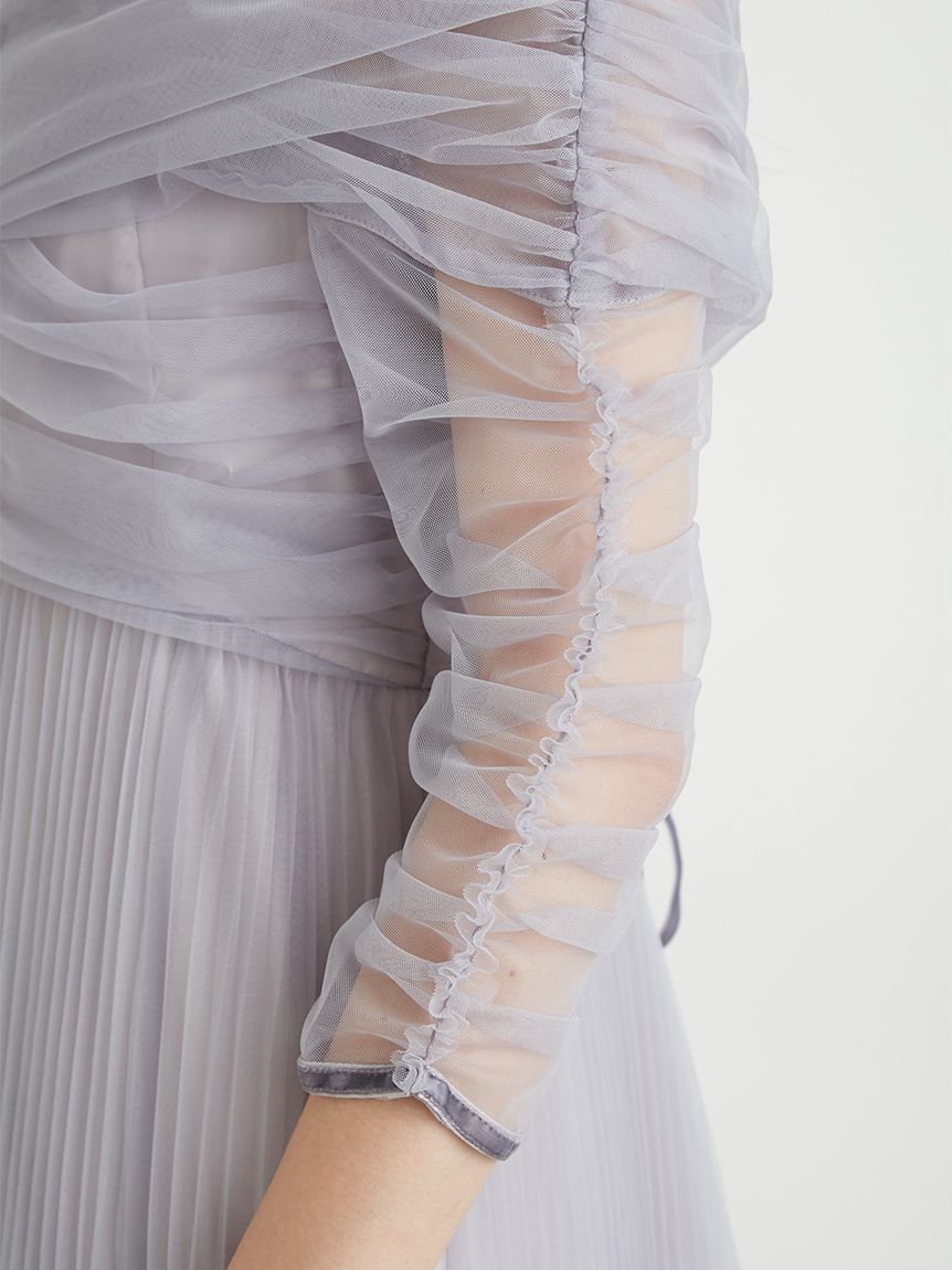 ニコラの女性の服ヴァレンティノホワイト＆ベージュレースサンドレス/ Aラインドレス
