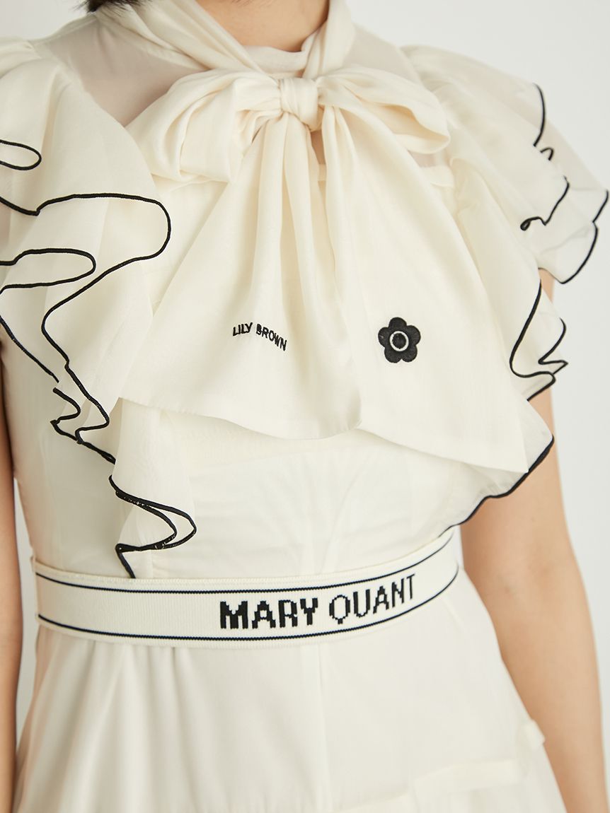 LILY BROWN×MARY QUANT】ロゴベルト付きシアーワンピース(マキシ・ロングワンピース)｜ワンピース｜LILY  BROWN（リリーブラウン）の通販サイト【公式】