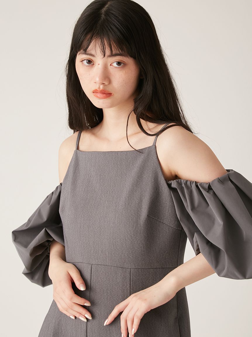 早い者勝ち価格】バルーンスリーブ3wayコンビネゾン LILYBROWN