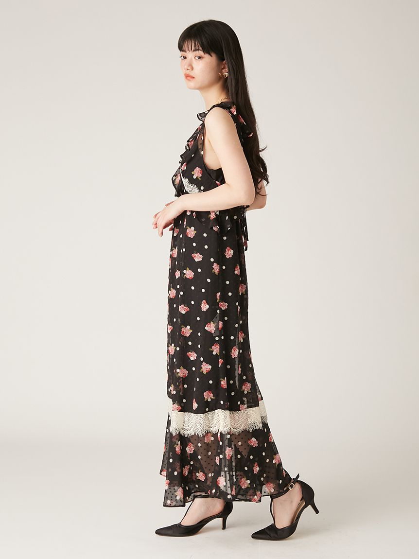 LILY BROWN × ANNA SUI】バリエ柄ワンピース(マキシ・ロング