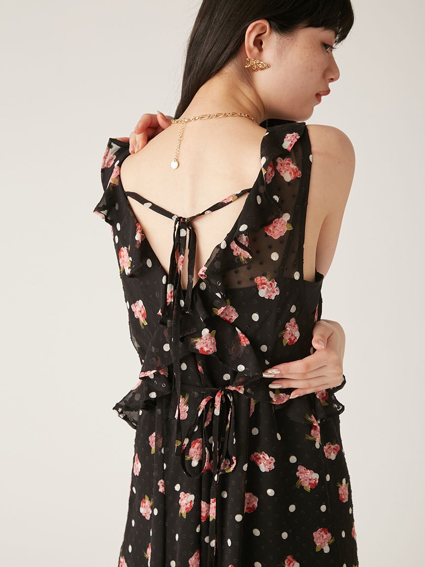 LILY BROWN × ANNA SUI】バリエ柄ワンピース(マキシ・ロングワンピース