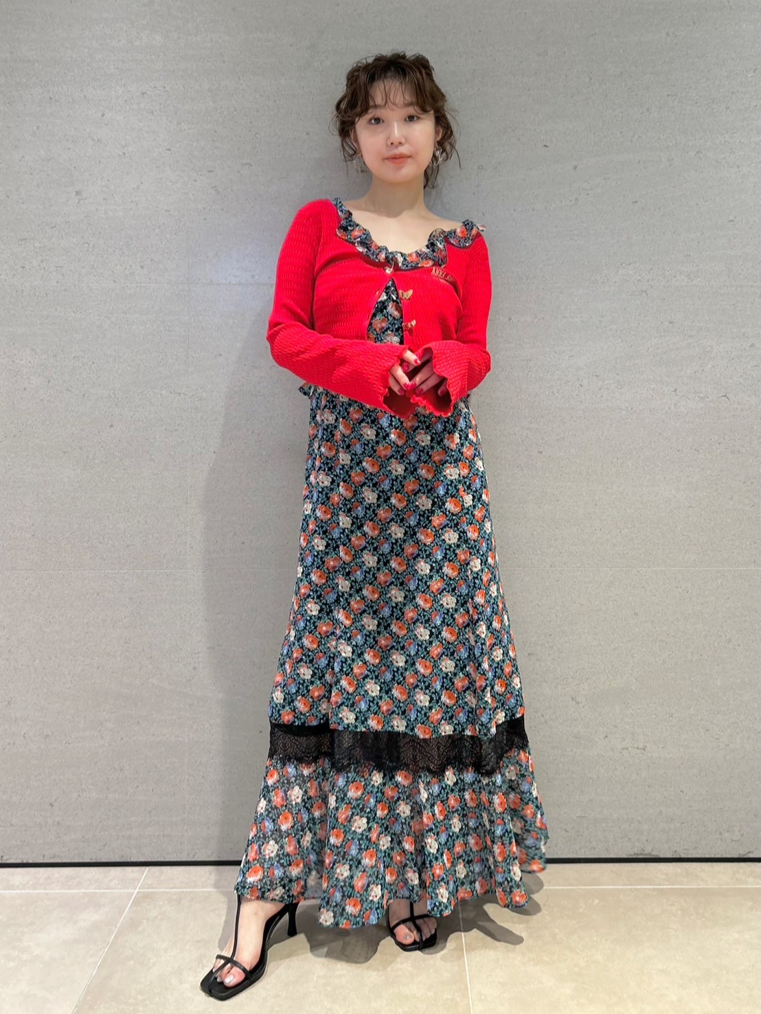 LILY BROWN × ANNA SUI】バリエ柄ワンピース(マキシ・ロングワンピース