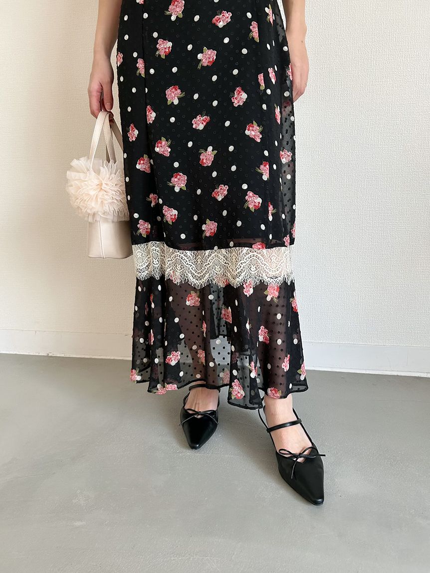 LILY BROWN × ANNA SUI】バリエ柄ワンピース(マキシ・ロングワンピース