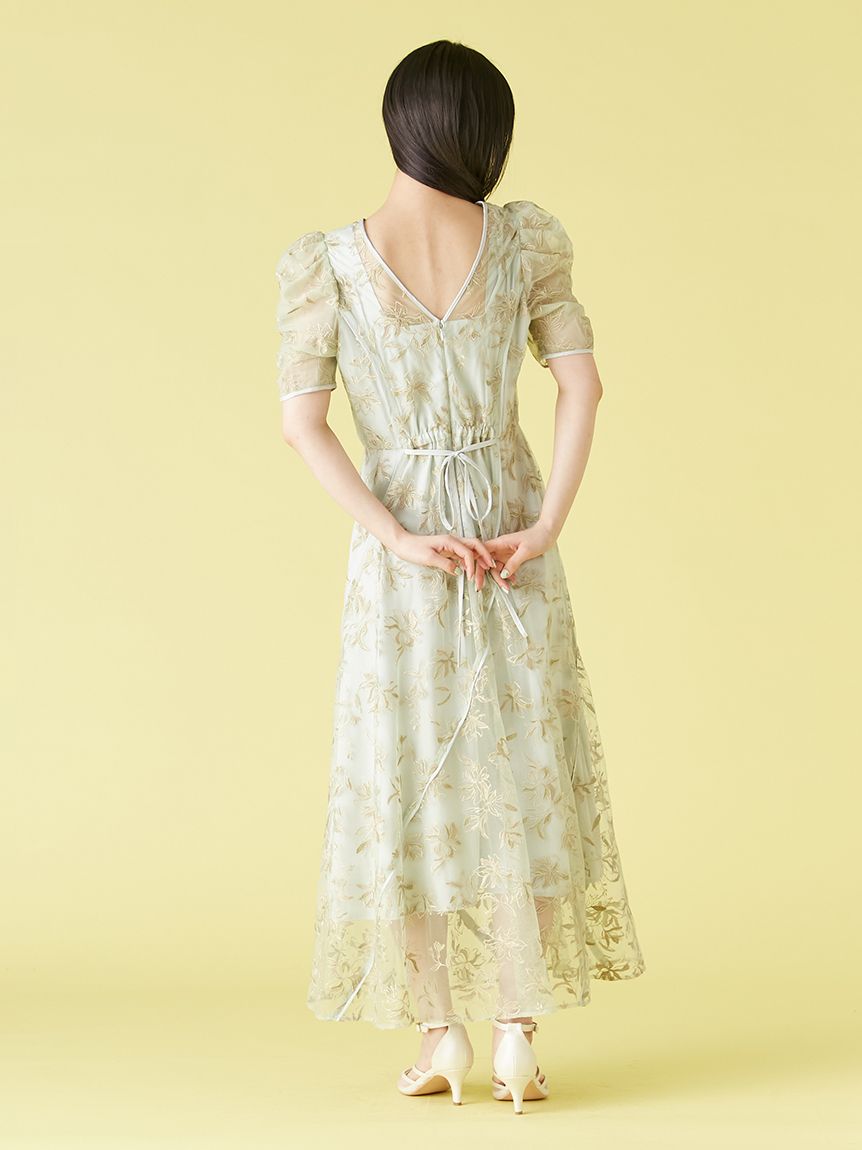 チュール刺繍ドレス(ドレス)｜ワンピース｜LILY BROWN（リリー