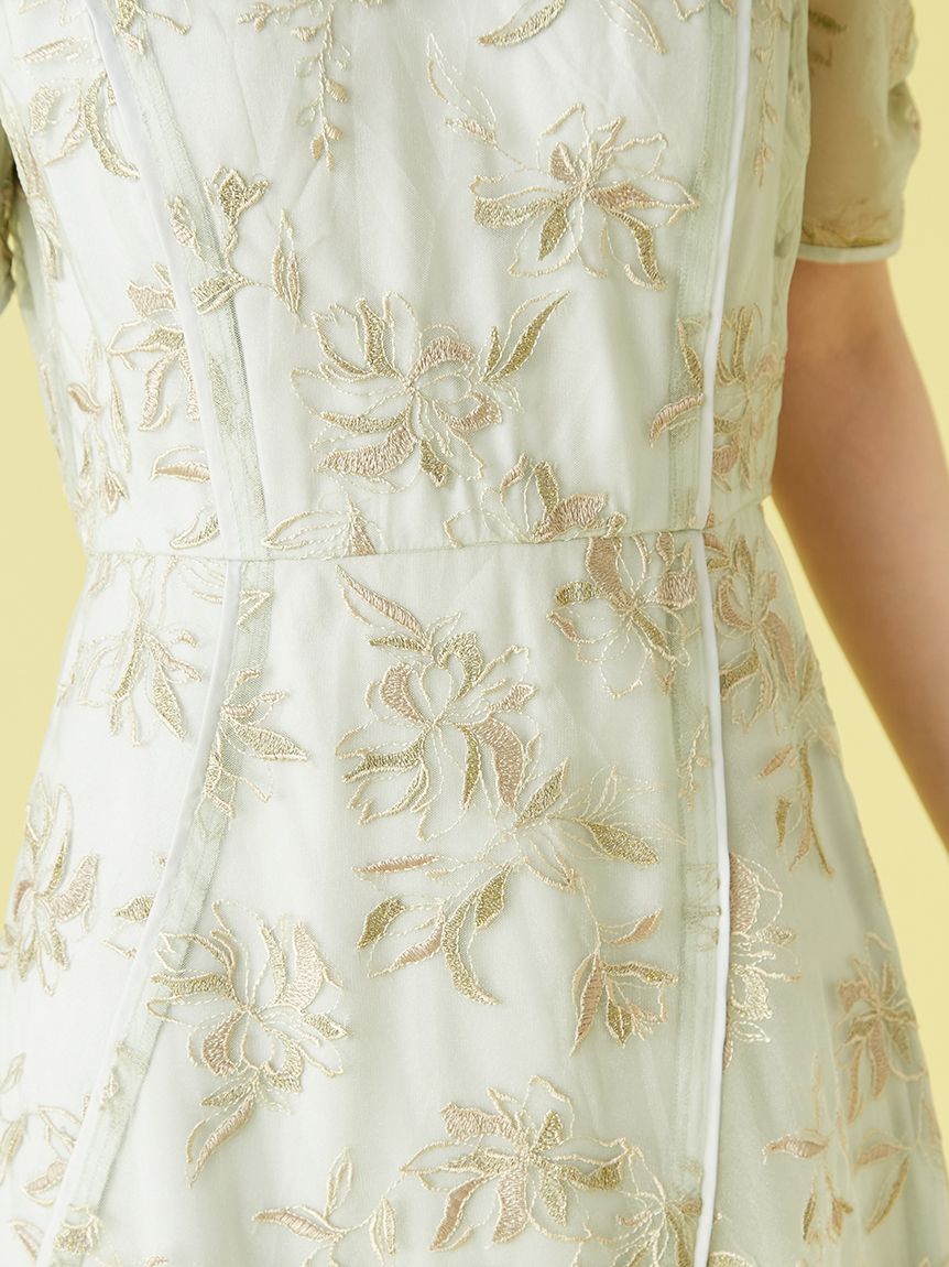 チュール刺繍ドレス(ドレス)｜ワンピース｜LILY BROWN（リリー