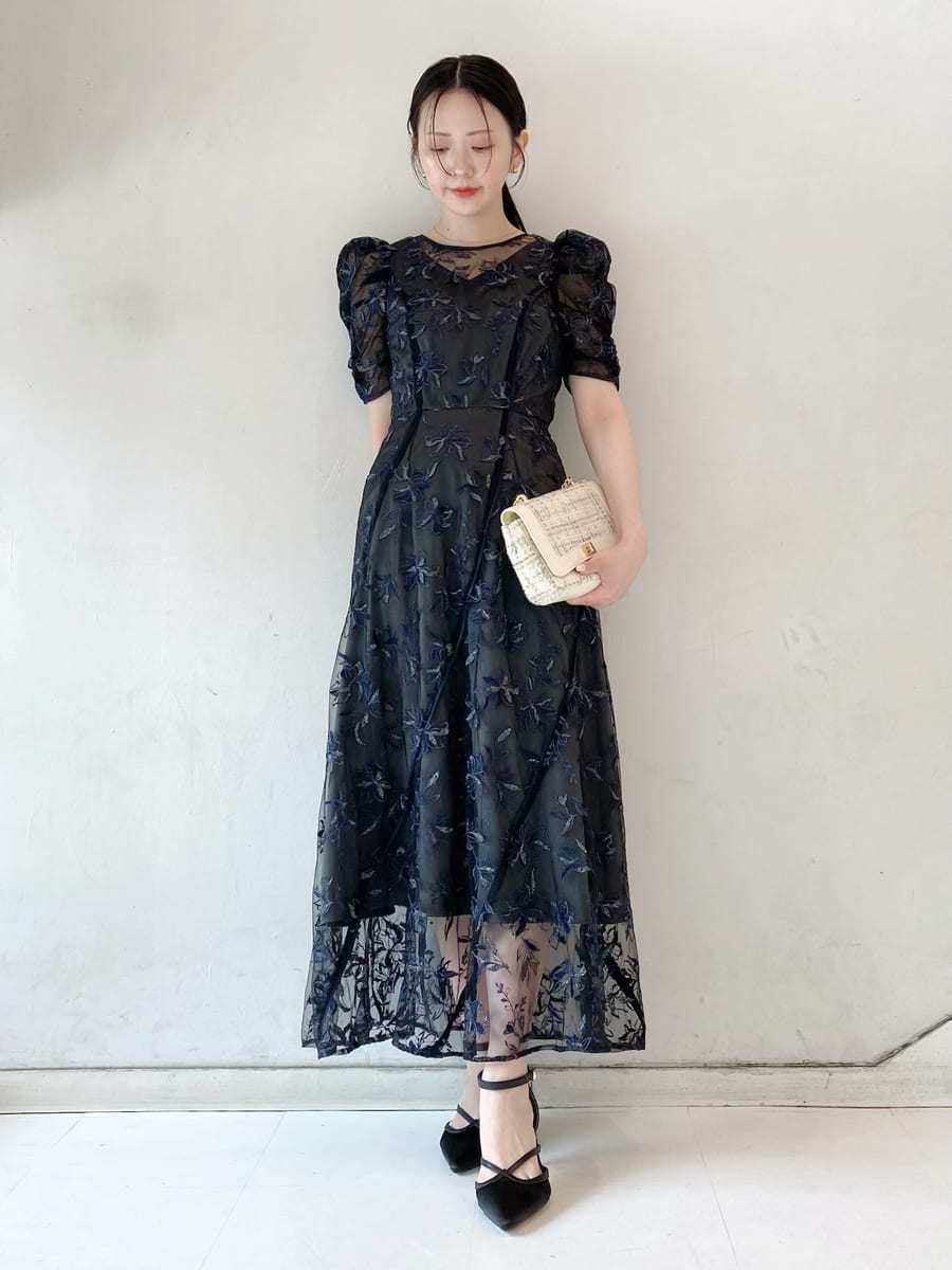 チュール刺繍ドレス(ドレス)｜ワンピース｜LILY BROWN（リリー