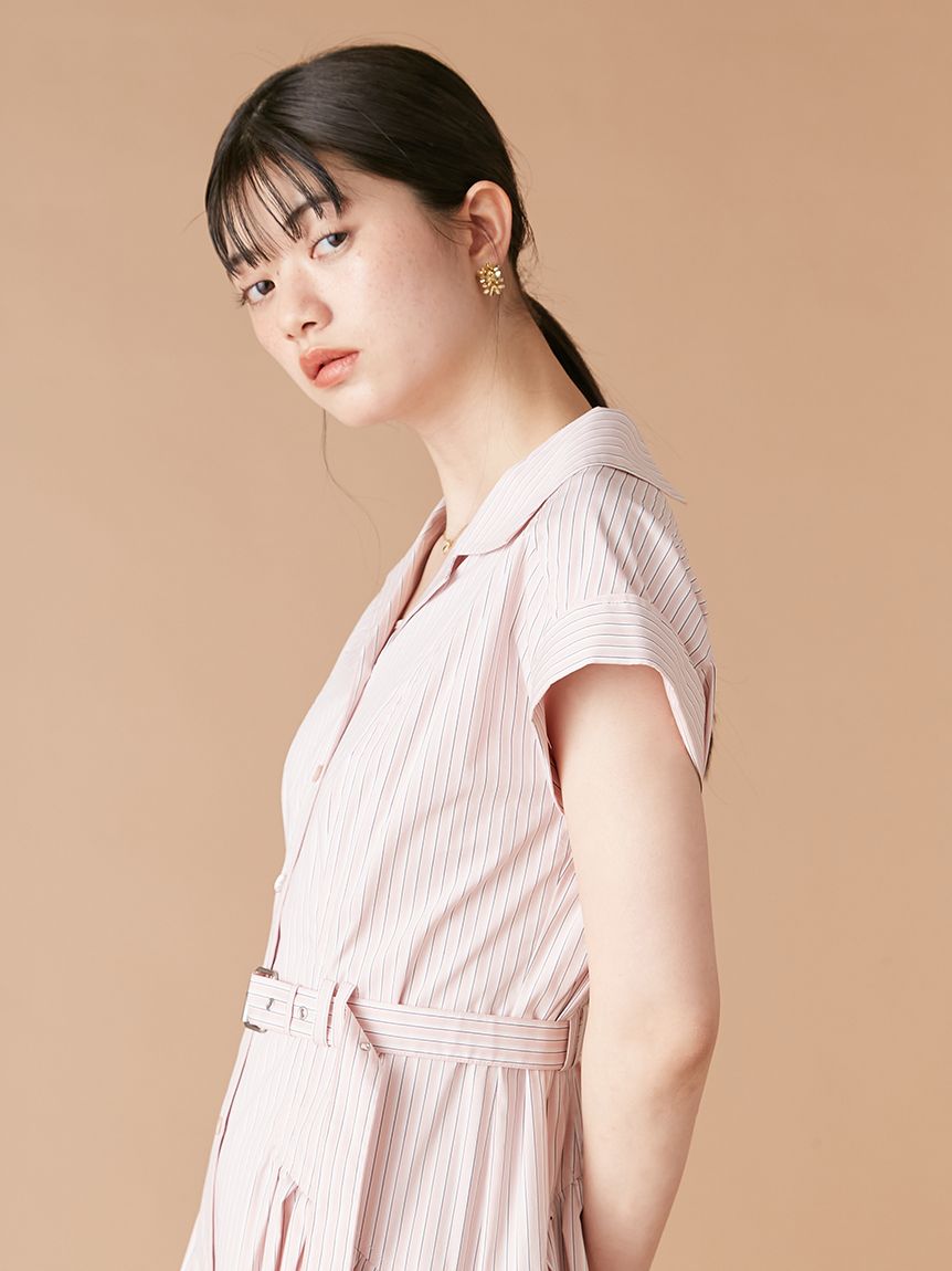 リリーブラウン LILY BROWN スクエアネックローズプリント