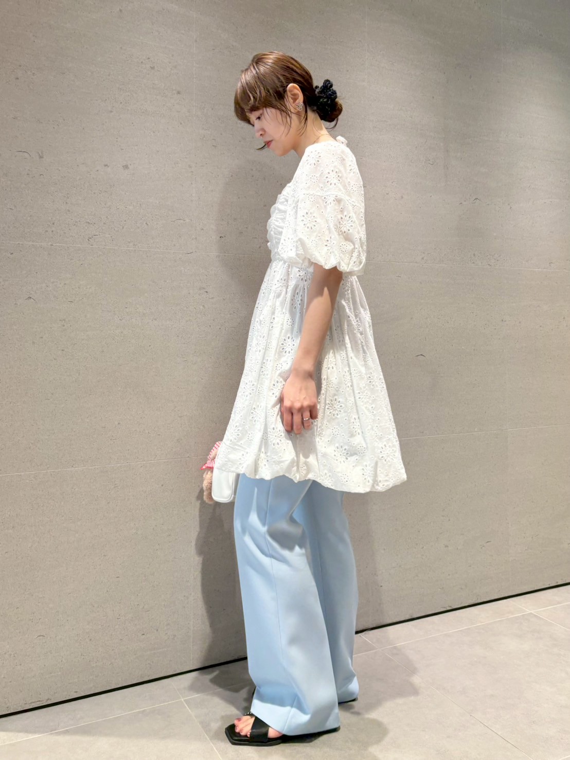 パフスリーブバルーンミニワンピース(ミニワンピース