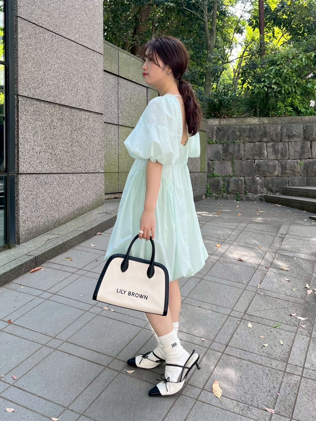 パフスリーブバルーンミニワンピース(ミニワンピース