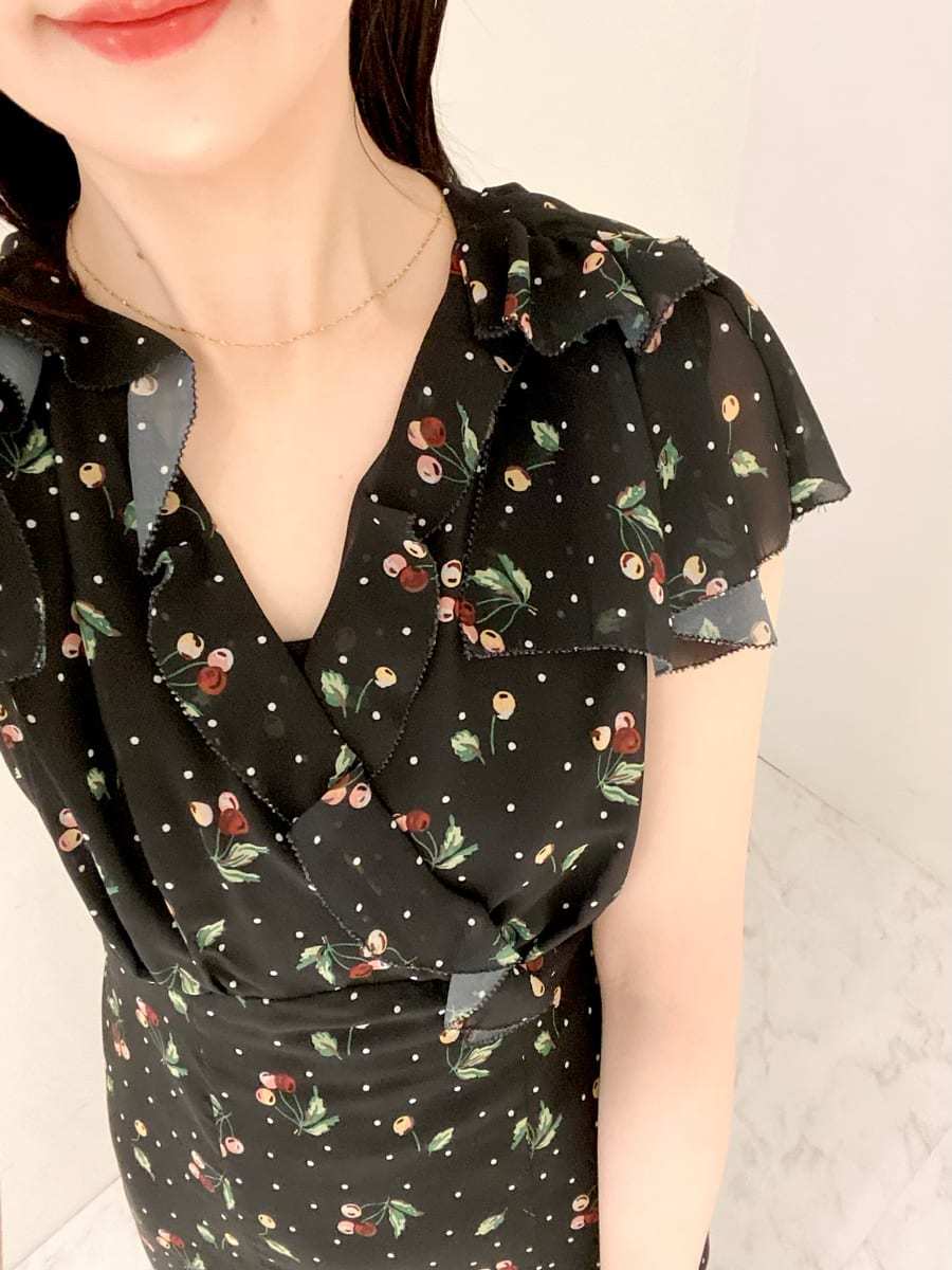 CARAMEL VINTAGE FLORAL PRINT ワンピース ワンピース