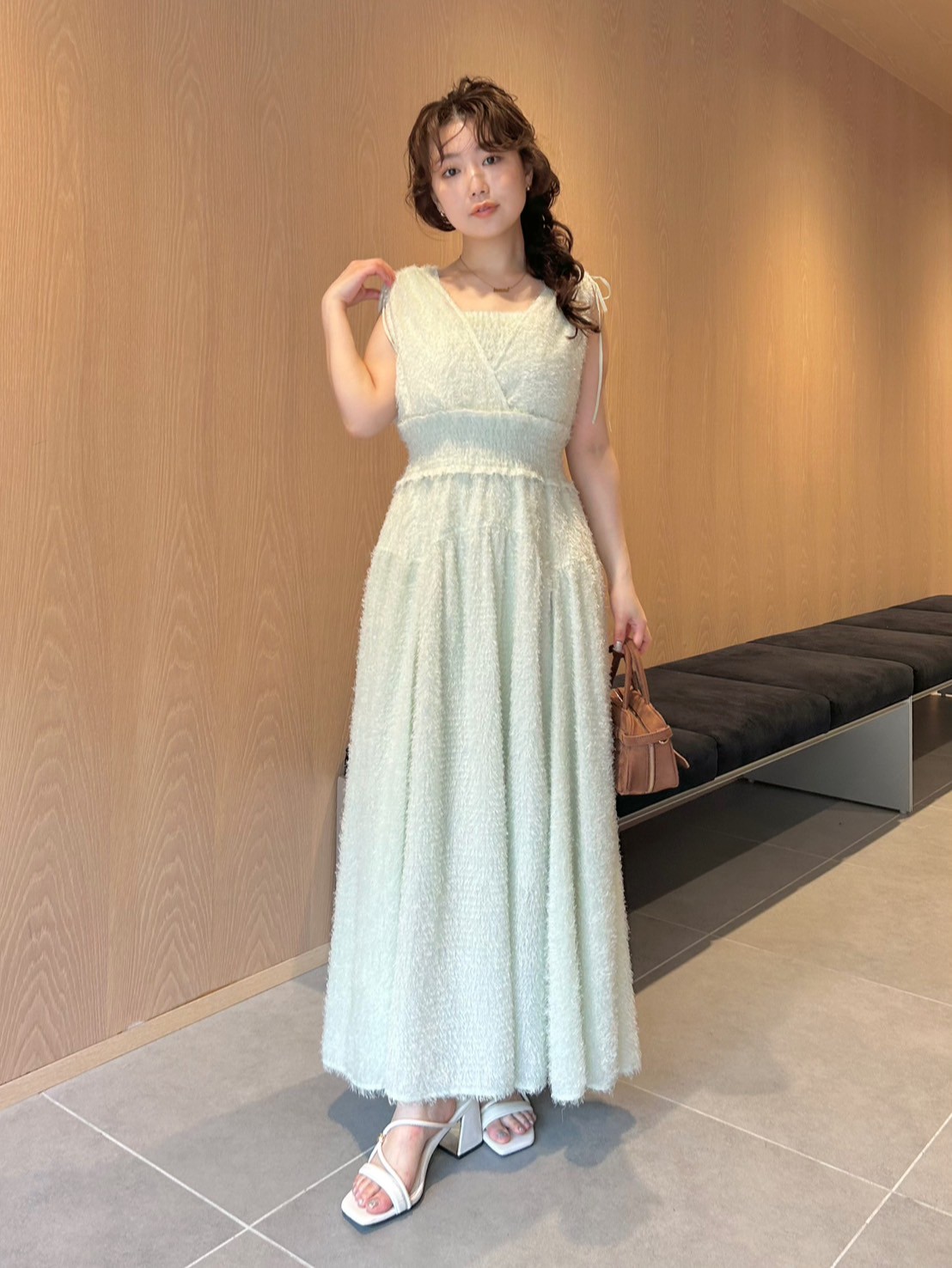 [I AM MARI]レトシャーリングラウンドロングワンピース Lajour｜選べる ロングワンピース | Rakuten Fashion(楽天