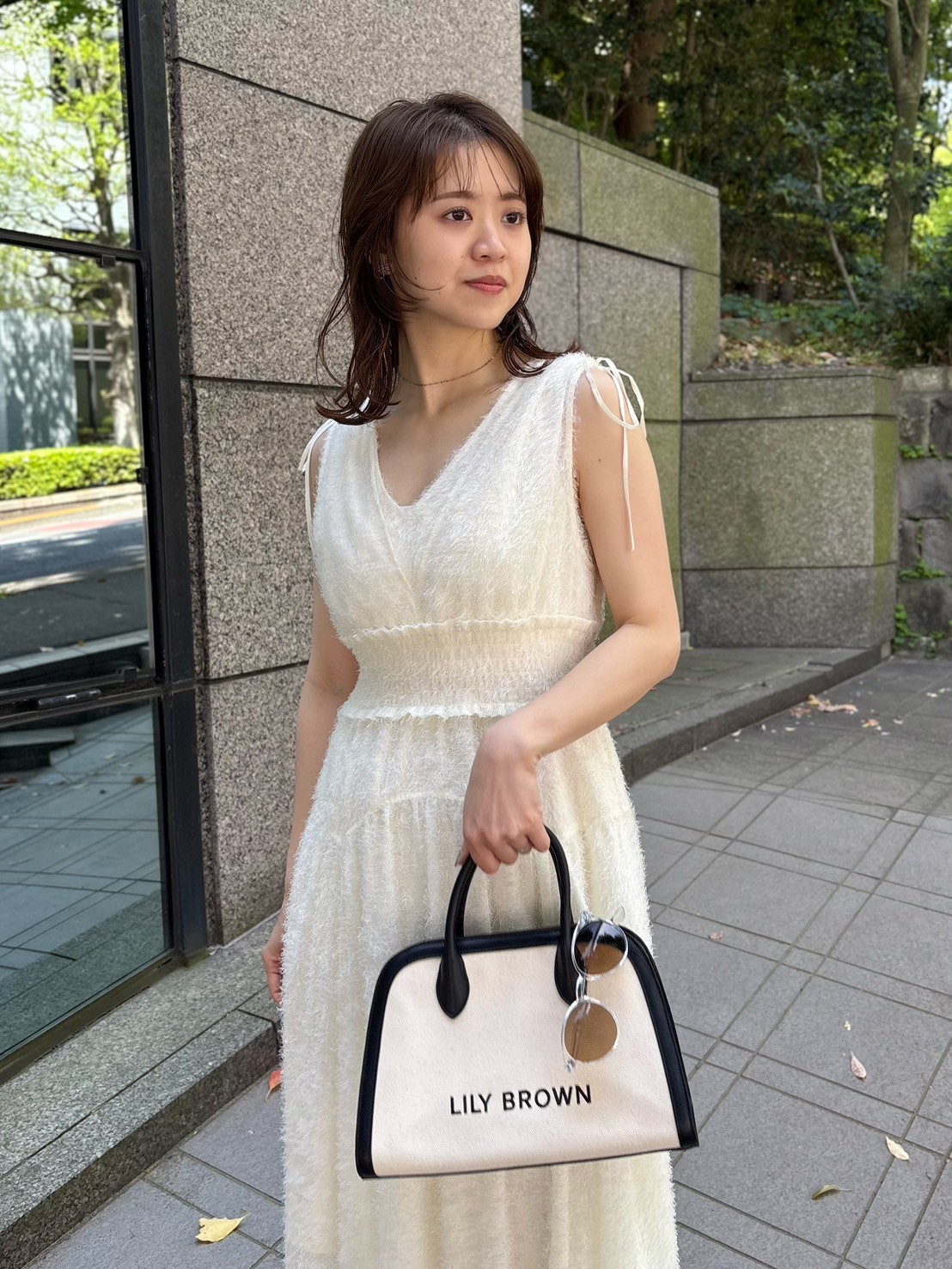 シャーリング スモーキング リネン パフ ロング ワンピース(2色) 2WAYリネンタッチシャーリングワンピース – plusotoha
