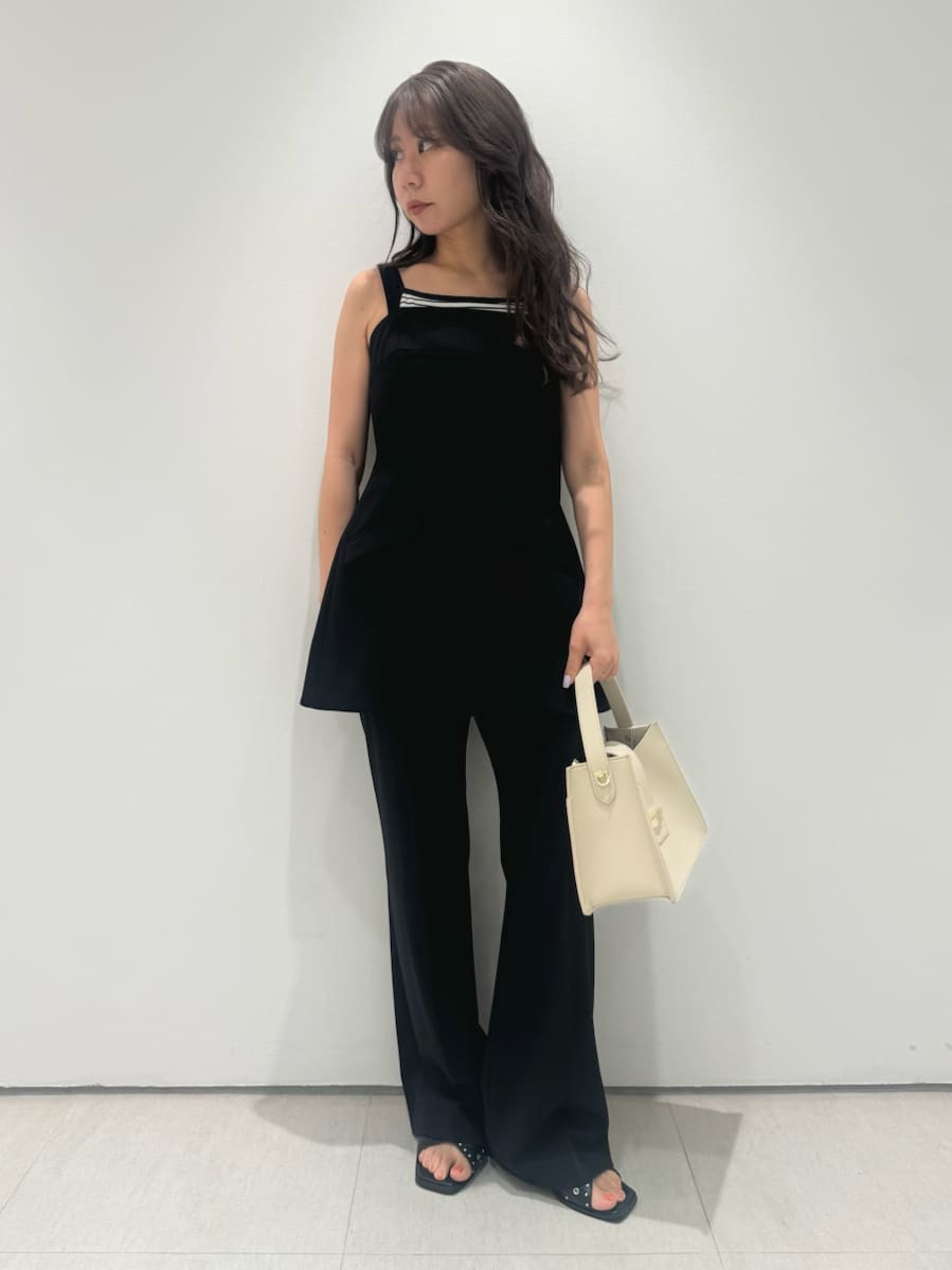 定価60万円　80〜90's  ラムレザー　セットアップ　スリットフレアパンツ ダブルストレッチスリットフレアパンツ（スラックス）｜anuans