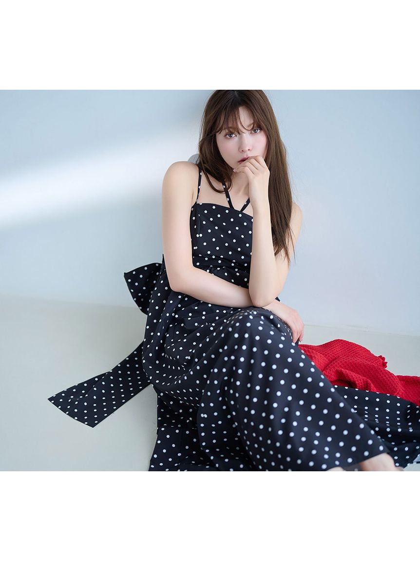 WEB限定00サイズ】ボリュームリボン2wayワンピース(マキシ・ロング