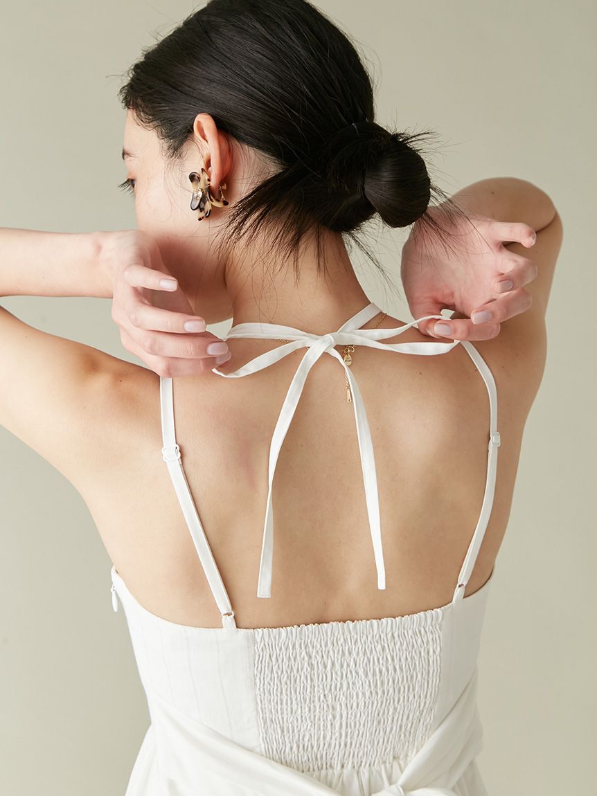 WEB限定00サイズ】ボリュームリボン2wayワンピース(マキシ・ロング