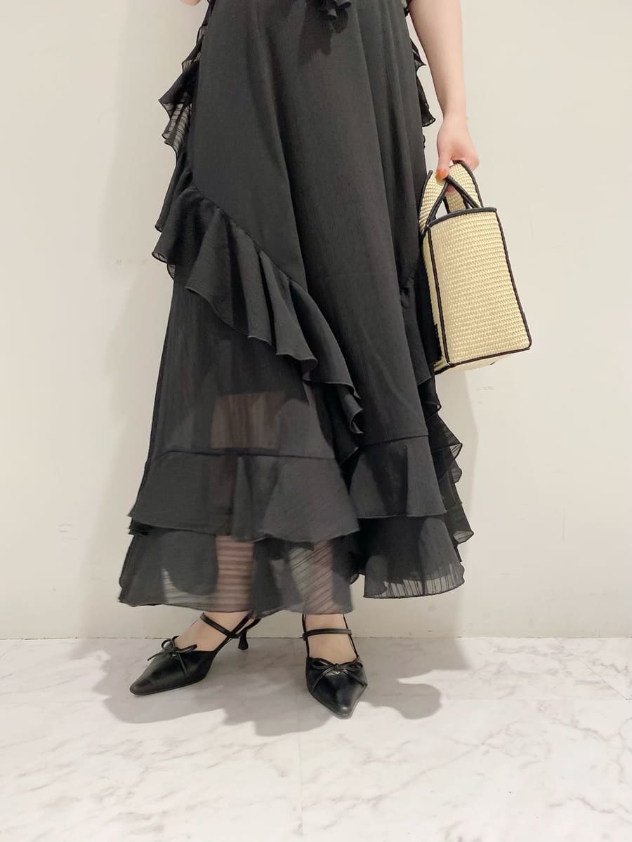 お値下げ！LilyBrown♡アンゴラフレアワンピース(white) レディース