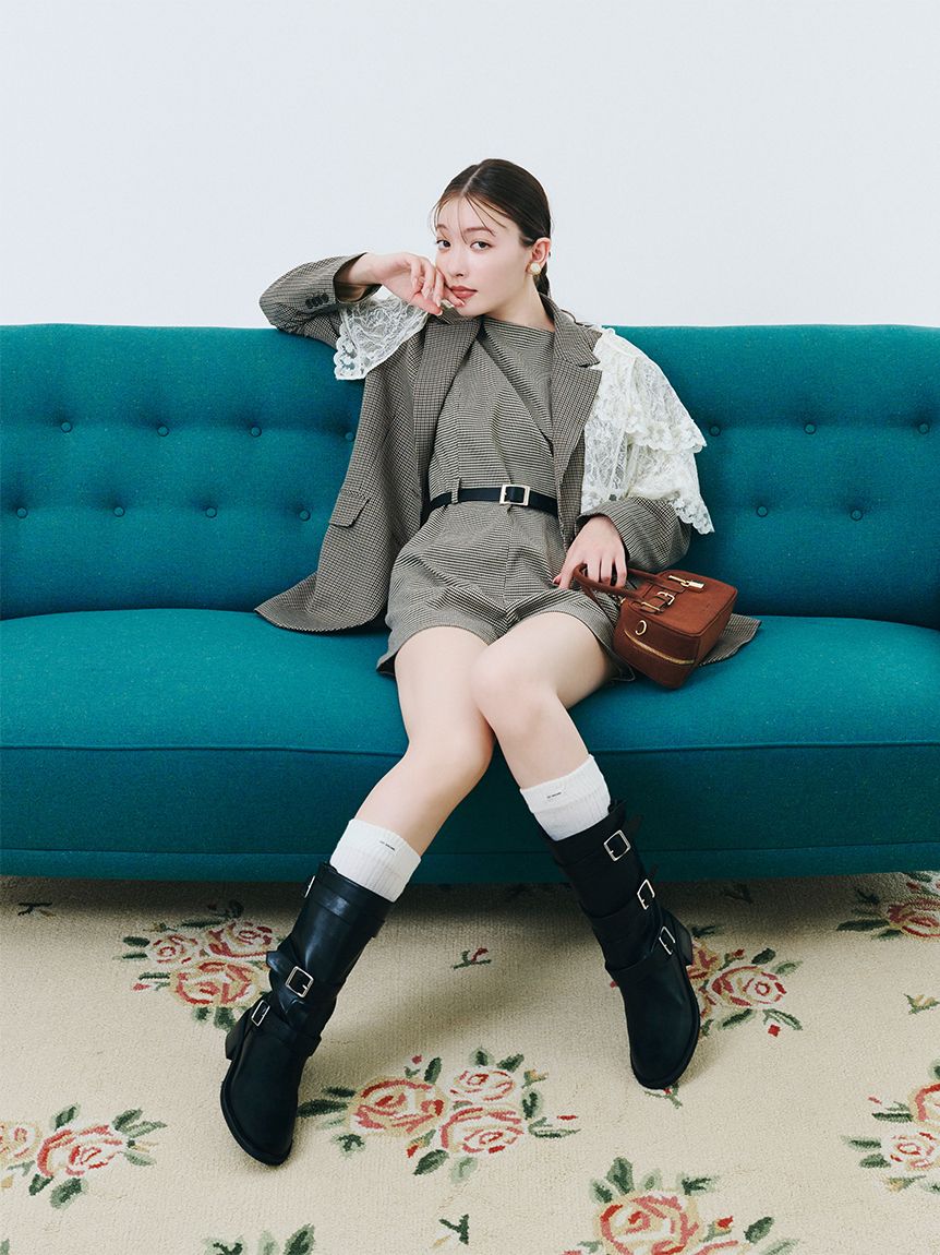 ⭐︎ 【新品未使用】LILY BROWN ベルト付きミニロンパース LILY BROWN｜ベルト付きミニロンパース | Rakuten Fashion(楽天
