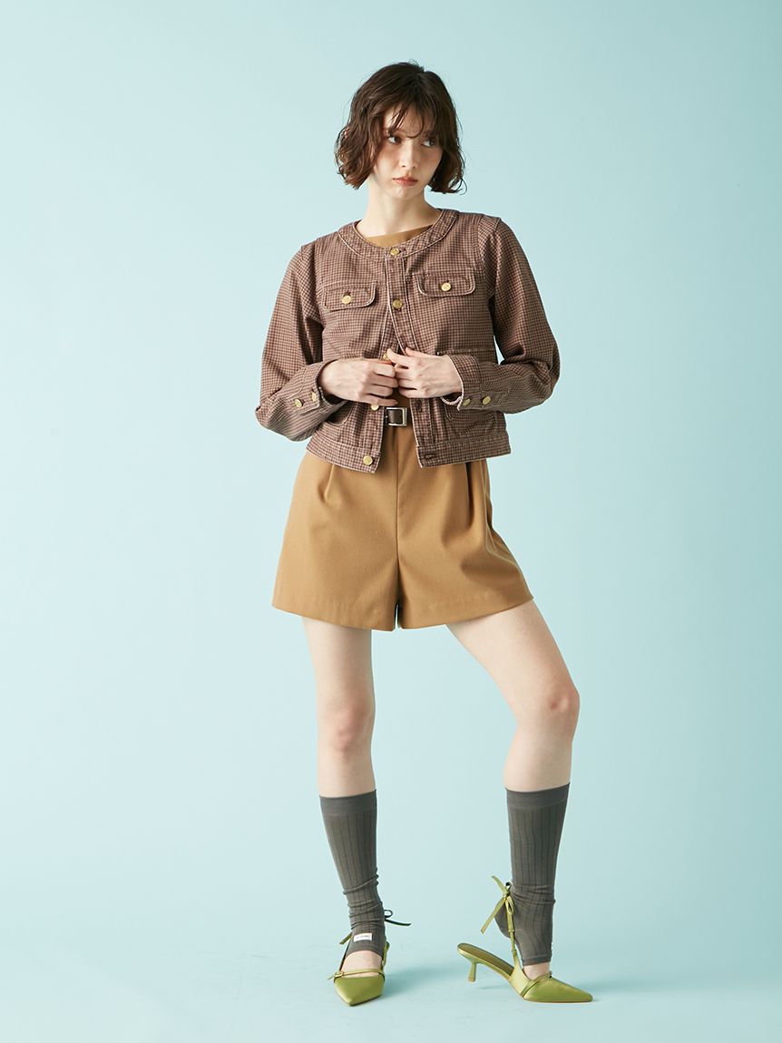 ベルト付きミニロンパース(オールインワン)｜ワンピース｜LILY BROWN