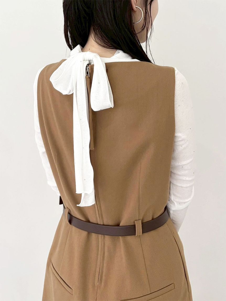 Lily Brown オールインワン LILY BROWN オールインワン ベルト付きミニロンパース