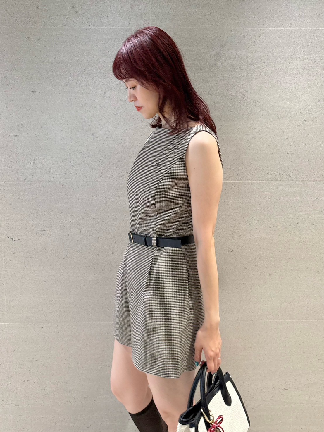 リリーブラウン　オールインワン　グレー LILY BROWN（リリーブラウン）の「コンビネゾン（つなぎ