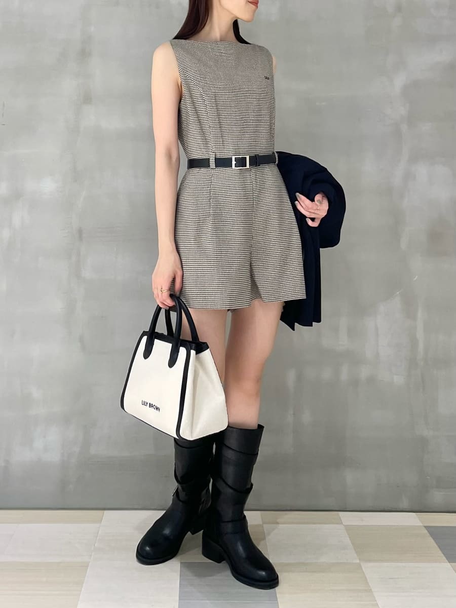 ⭐︎ 【新品未使用】LILY BROWN ベルト付きミニロンパース LILY BROWN｜ベルト付きミニロンパース | Rakuten Fashion(楽天