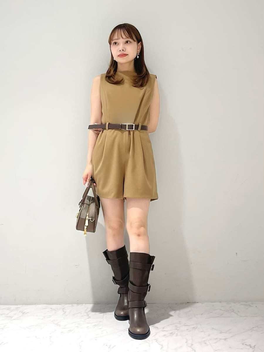 ベルト付きミニロンパース(オールインワン)｜ワンピース｜LILY