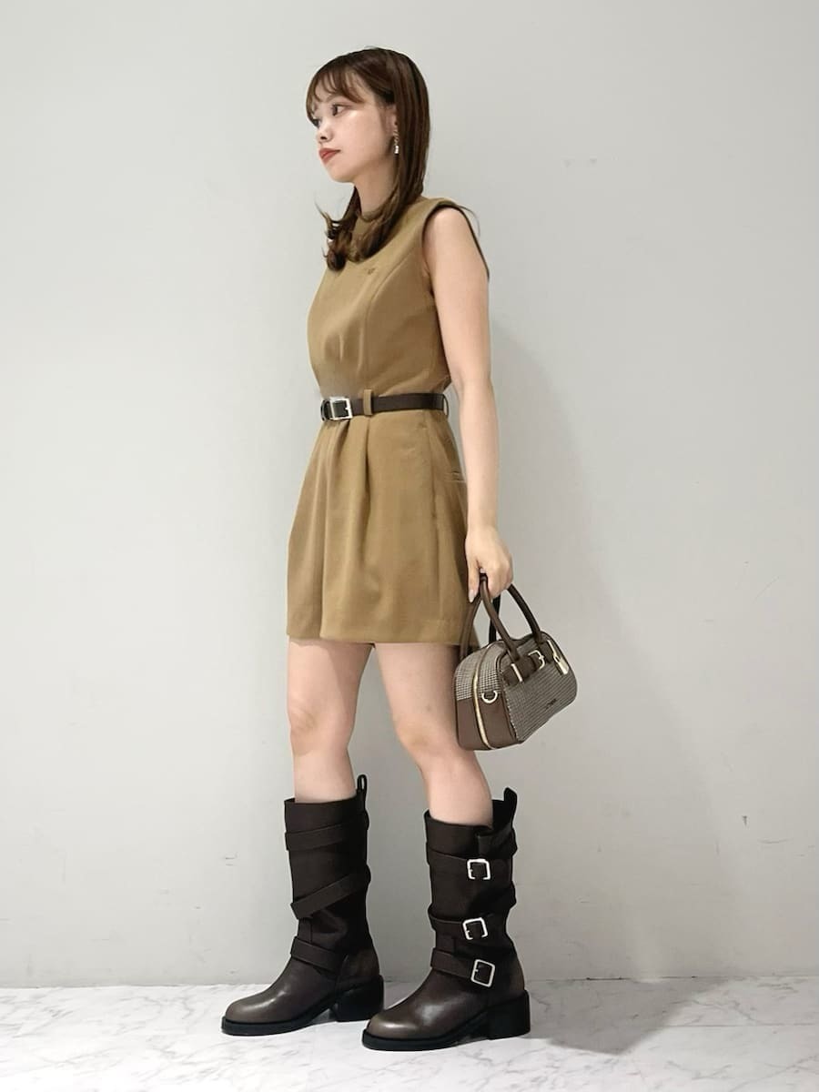 ベルト付きミニロンパース(オールインワン)｜ワンピース｜LILY