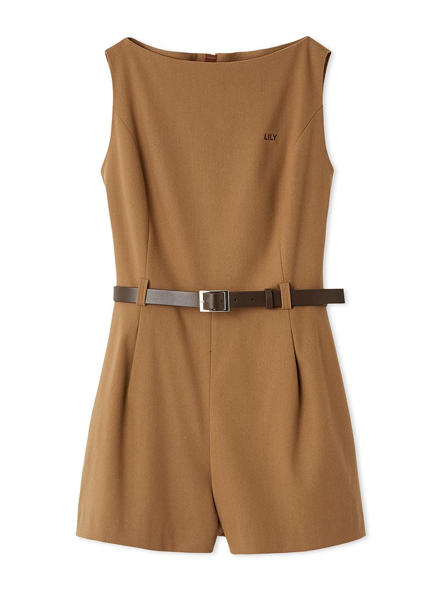 ベルト付きミニロンパース(オールインワン)｜ワンピース｜LILY