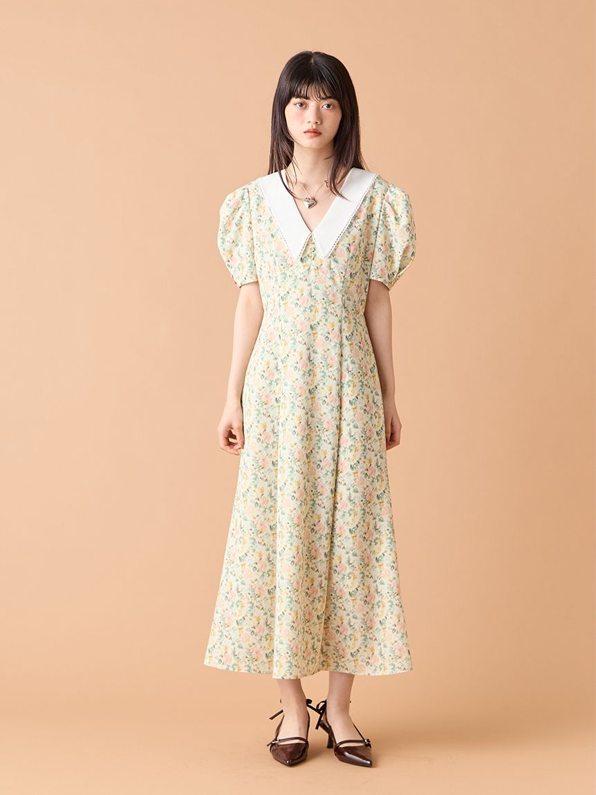 CARAMEL  VINTAGE FLORAL PRINT ワンピース CARAMEL vintage floral ワンピース 6M - メルカリ