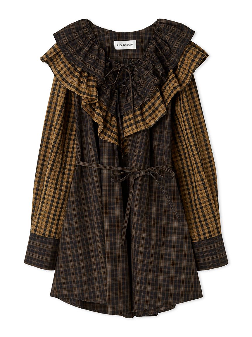 フリルミニワンピース(ミニワンピース)｜ワンピース｜LILY BROWN